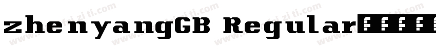zhenyangGB Regular字体转换